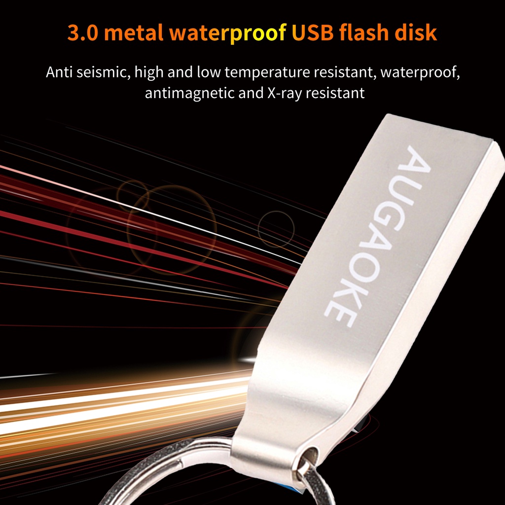 Flashdisk USB 3.0 1TB 2TB Kecepatan Tinggi Bahan Metal Anti Air Untuk Komputer