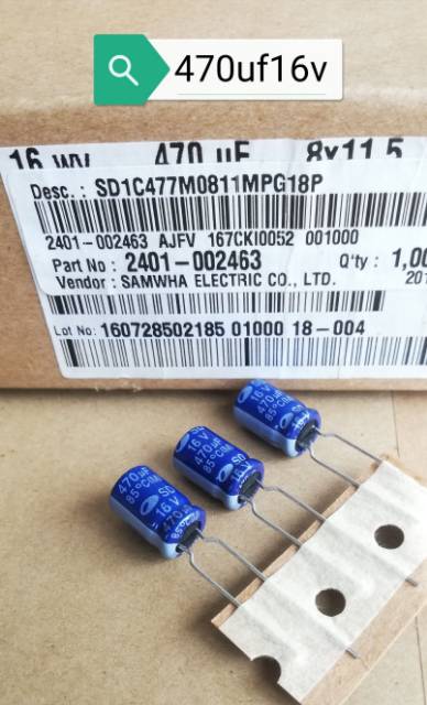 Elco 470uf16v samwha original