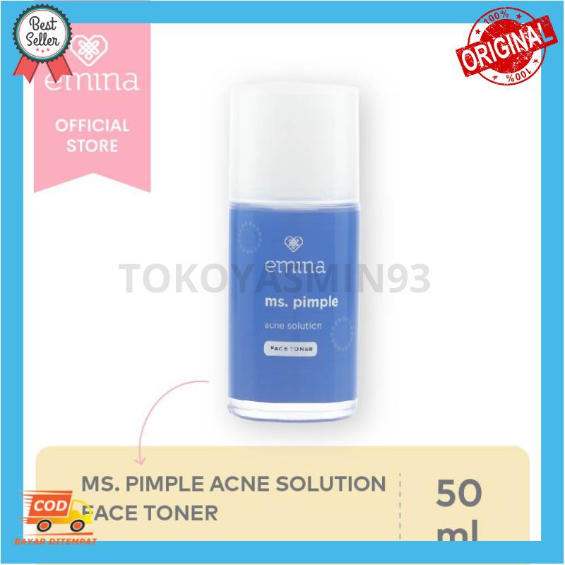 Emina Ms. Pimple Acne Solution Face Toner 50ml Murah