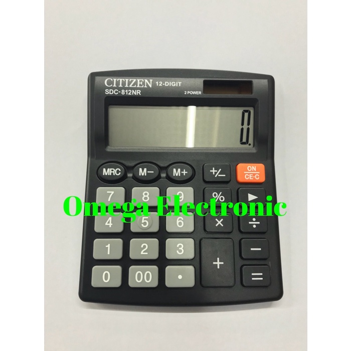 

CODE484 ORIGINAL Citizen Calculator SDC-812NR - Kalkulator Meja Kantor Office