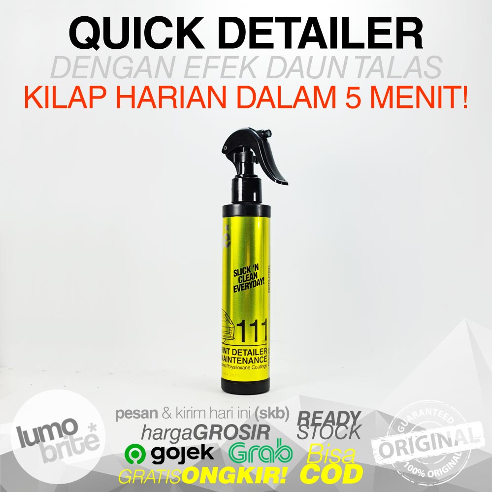 Pengkilap Mobil LUMOBRITE 111 Sprint Detailer Super Slick 1 Liter Refill Bottle Licin Efek Talas