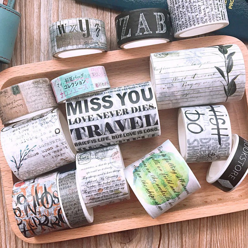 

Dekorasi Ulang Tahun Sale 1PC Retro Washi Set Tape DIY Decoration Scrapbooking Planner Masking Tape