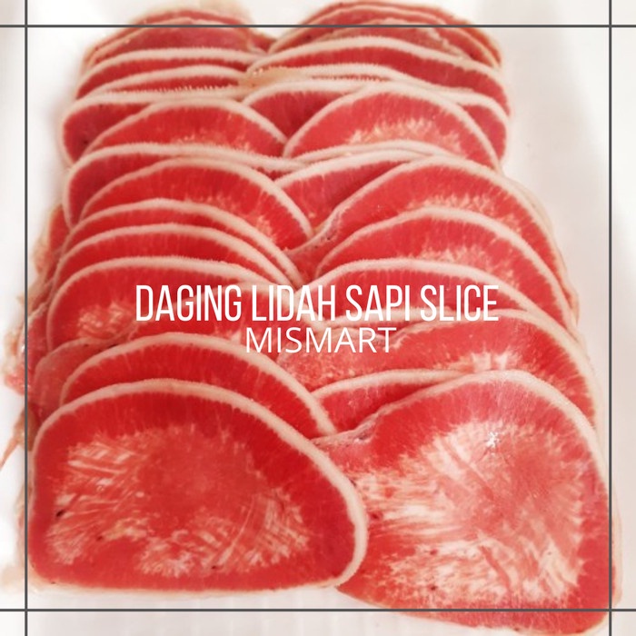 

DAGING LIDAH SAPI SLICE IMPORT AUS / TOUNGE GYUTAN HALAL 500gr