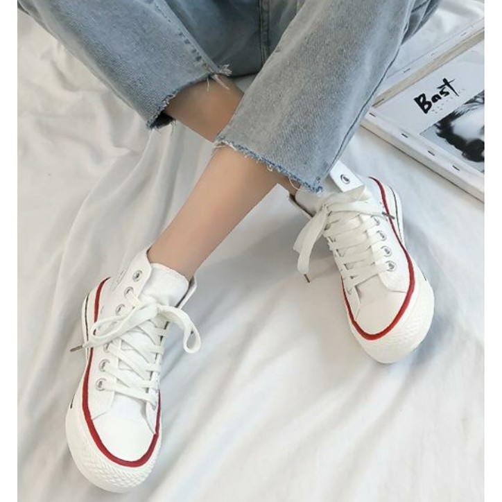 COD BAYAR DITEMPAT!!! 6889 High Top Canvas Sneaker