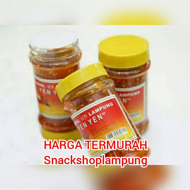 TERMURAH Sambel Sambal Bawang Asli Lampung Yen yen Yenyen Kemasan Kecil 200gr