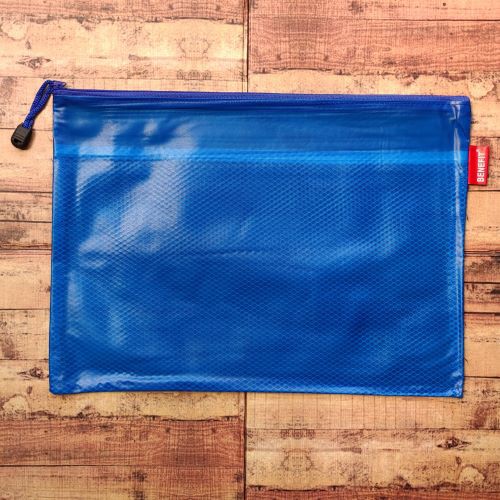 BENEFIT Zipper Bag 2 Sap Folio (FC) PF 9004  - Map Jaring - Map Plastik Resleting