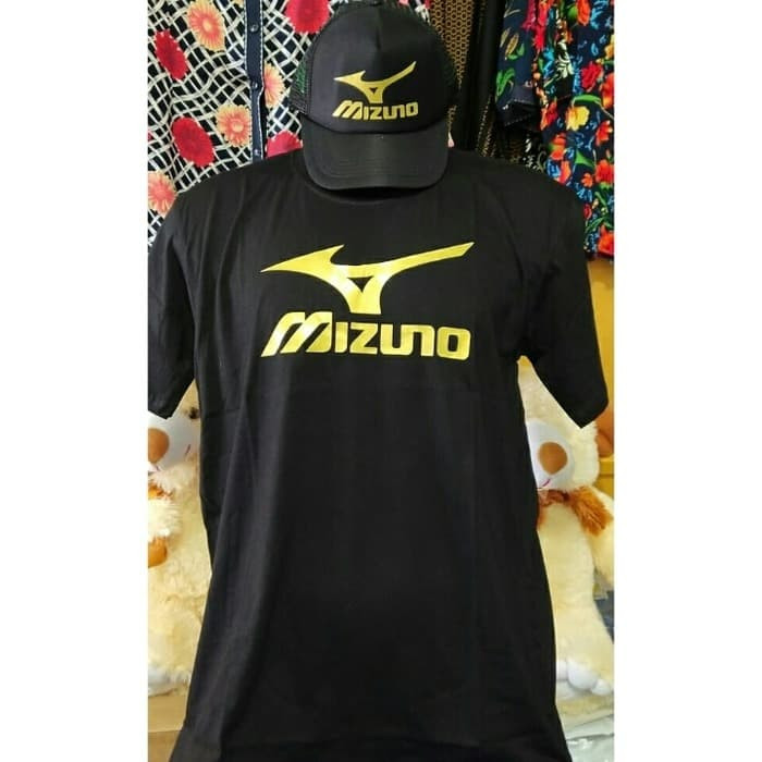 Kaos + TOPi Baju Combed 30 Distro EMAS MiZUNO polos custom indonesia