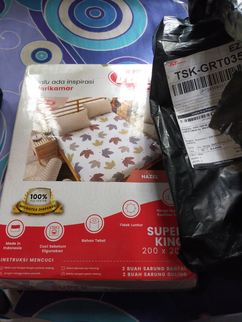 Sprei Kintakun Dluxe 3d Ekstra King 200x200 Tinggi 30 Cm