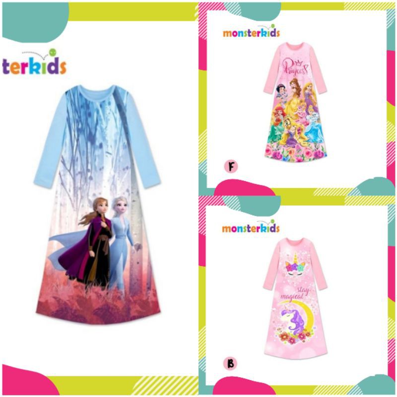 Dress Anak Simple Monster Kids MK24