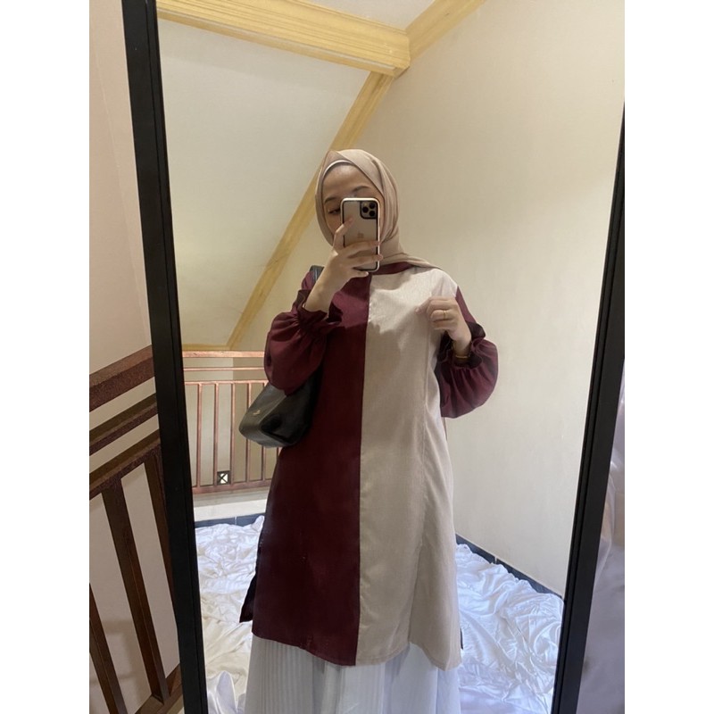 Farben Top / Baju Busui buka Kiri Kanan / baju busui kiri kanan / baju busui samping