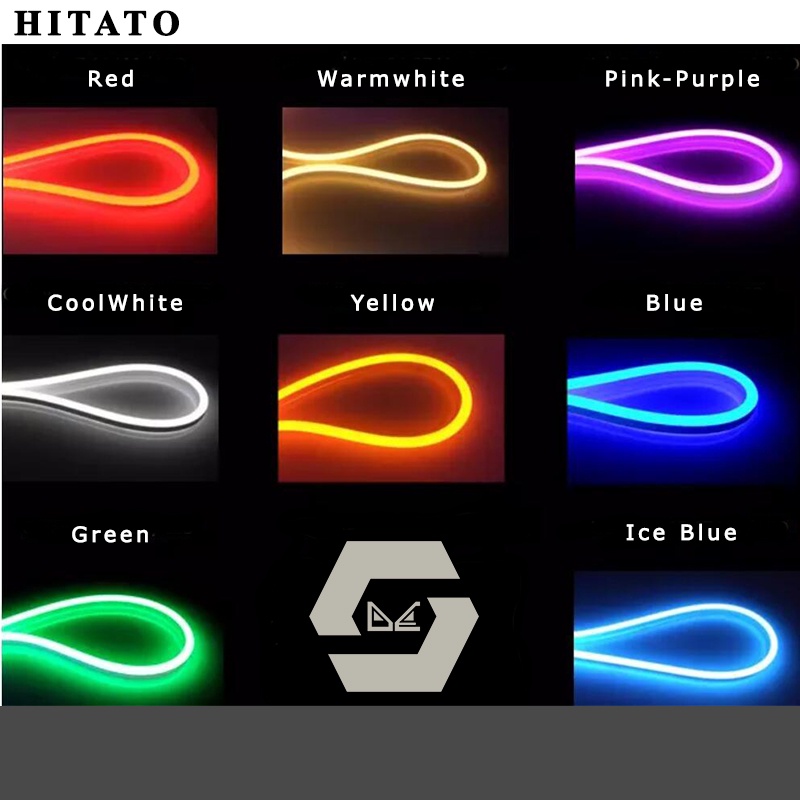 Jual Lampu LED SMD Neon Flex Strips Light 2835 Warna AC 220V IP65