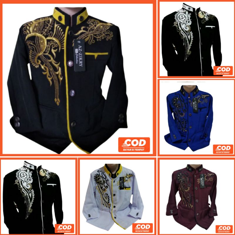 Baju jasko Bordir Anak Laki Laki Jas koko Pria