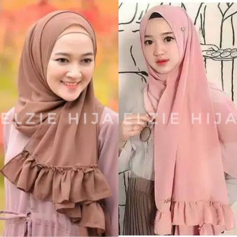 PROMO..!! PASHMINA REMPEL ELZIE HIJAB