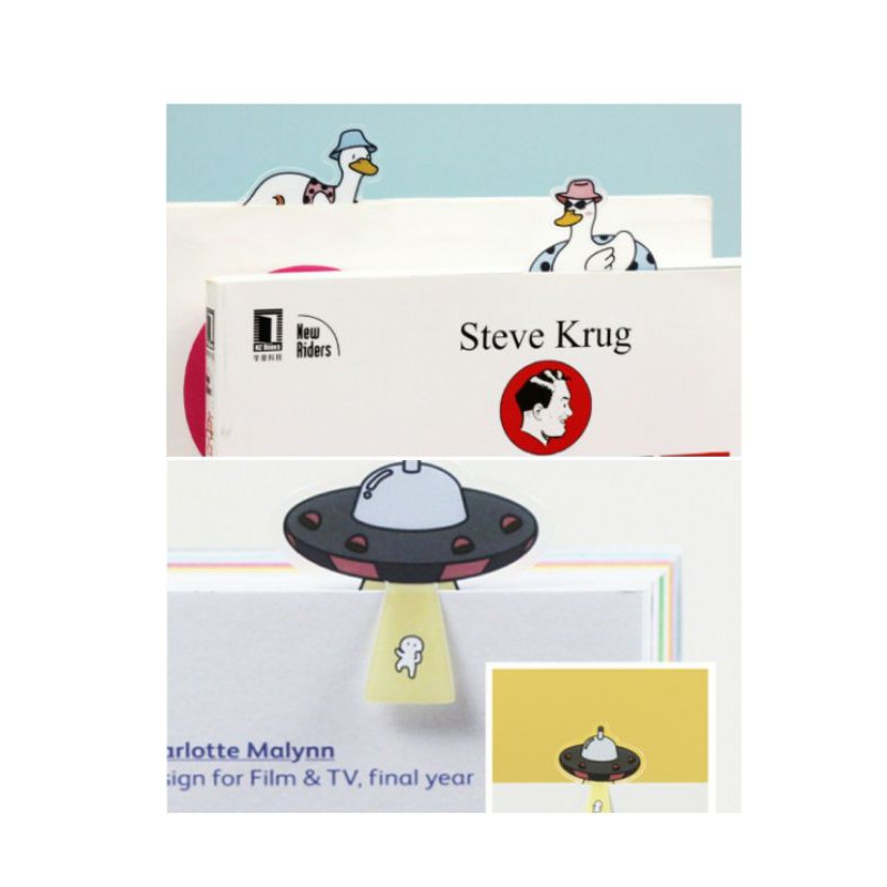 

Pembatas Penanda Buku Bookmark Bookclip Set Lucu Unik Simple Praktis Decor Stahionery Alat Tulis