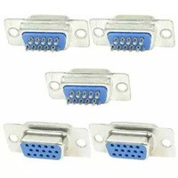 BA-170B Connector DB15 15 Pin Female RS232 DB-15 15P Konektor VGA Socket Adaptor Cewe 3 Baris