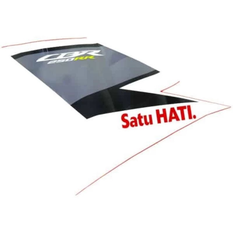 striping stripe sticker body sayap fairing depan CBR 250 rr red original ori ahm