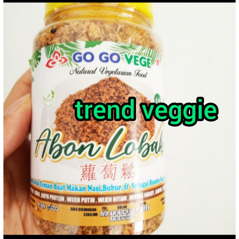 

Abon Lobak Vegetarian Crispy Go Go Veggie 150g