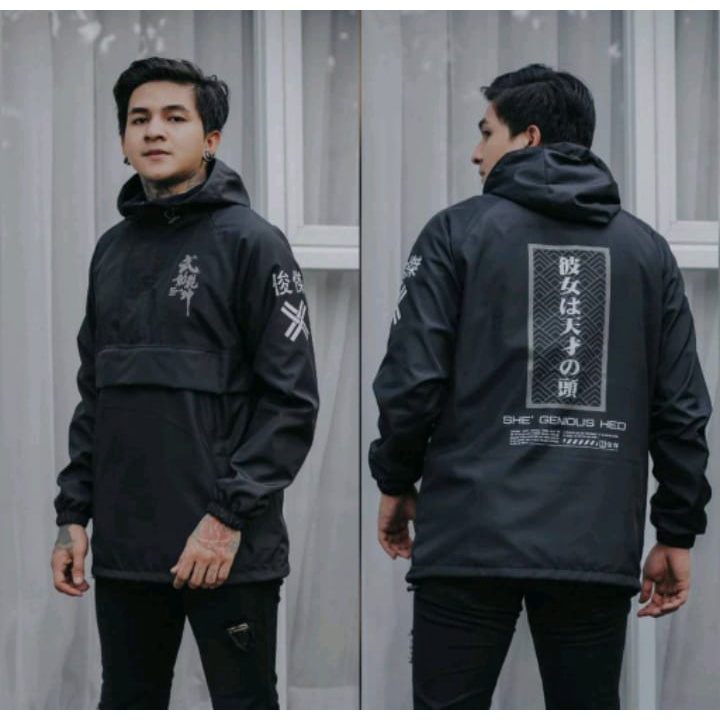 GENIUS JAKET PRIA OUTDOOR PARASUT PRINTING COUGLE JACKET - OUTERWEAR COWOK EKSCLUSIF COUTERWEAR PREMIUM