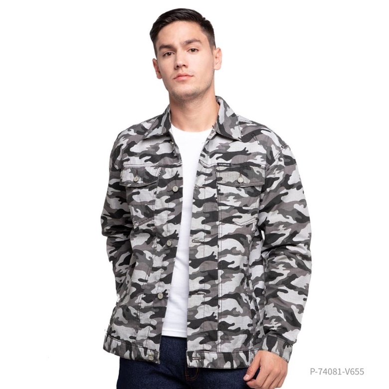 Jaket Loreng Army Pria