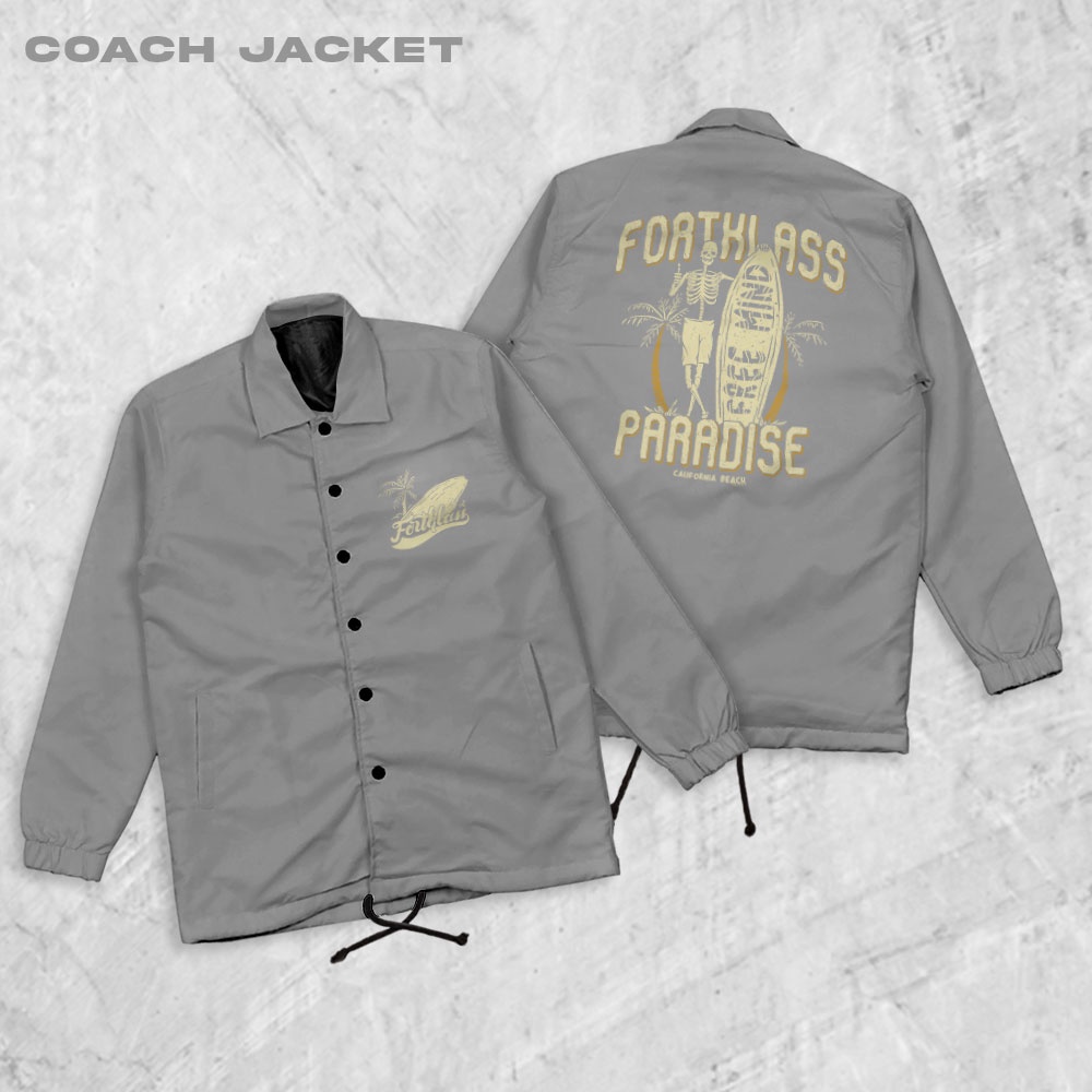 Fortglass Paradise Coach Jaket Pria Outwear Unisex Parasut