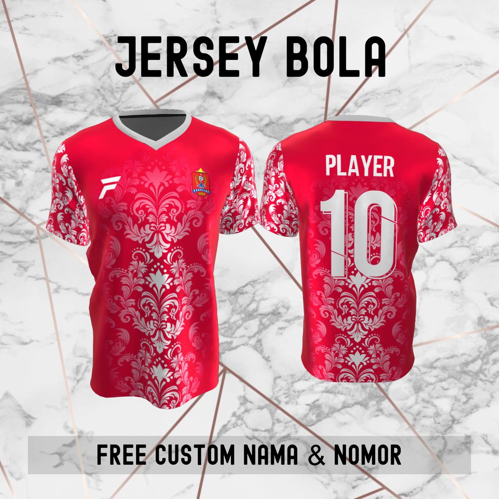 Jersey Batik Persijap Jepara Klub Bola Baju Kaos Custom Nama dan Nomor Punggung - 1091