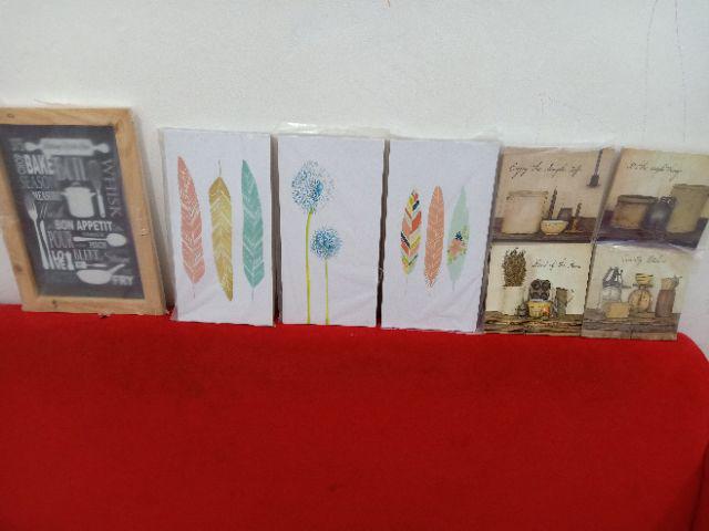 Kh18 - Hiasan Dinding Dekorasi Rumah Frame Bingkai Kayu Quotes Kitchen Cafe Vintage Blackboard