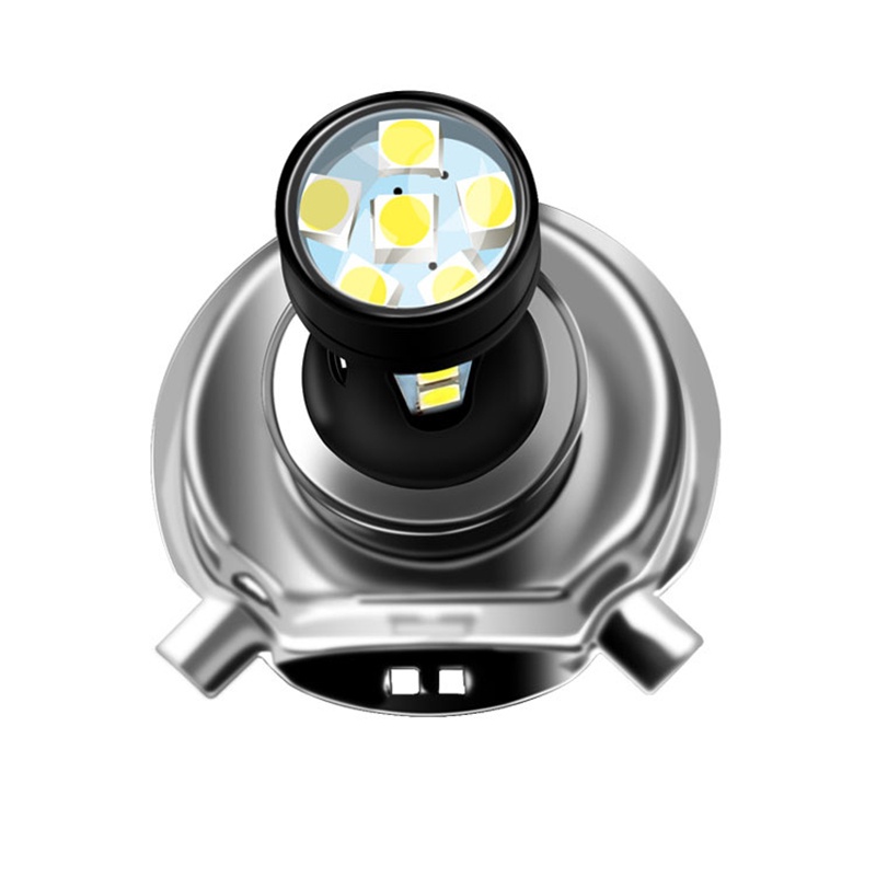 1pc Lampu Kabut Depan LED H4 3030 DRL Super Putih Hi-Lo Beam Untuk Mobil / Motor