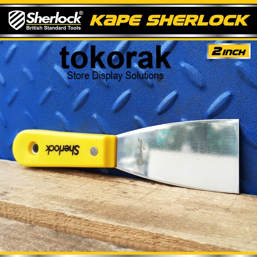 KAPE 2 INCH STAINLESS STEEL SHERLOCK - GAGANG SCRAP PUTTY KNIFE