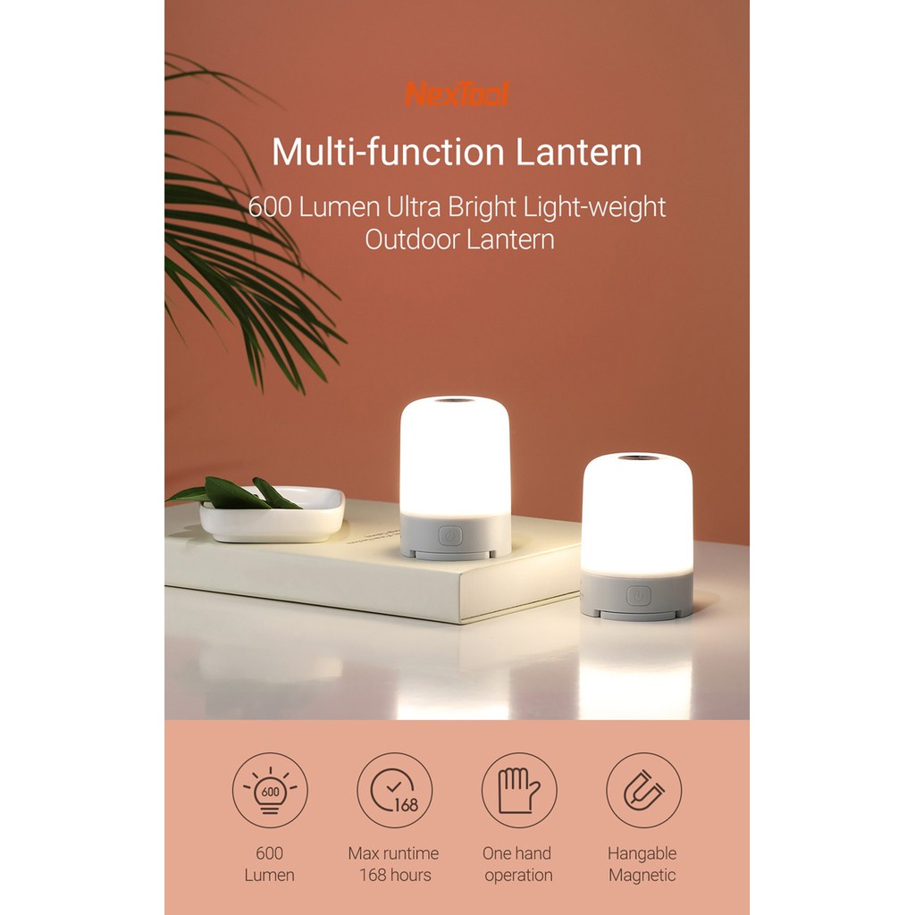 XIAOMI NEXTOOL ZBY20001 - Multifunction Outdoor Light - 600 Lumens - Lampu Outdoor Emergency 600LM