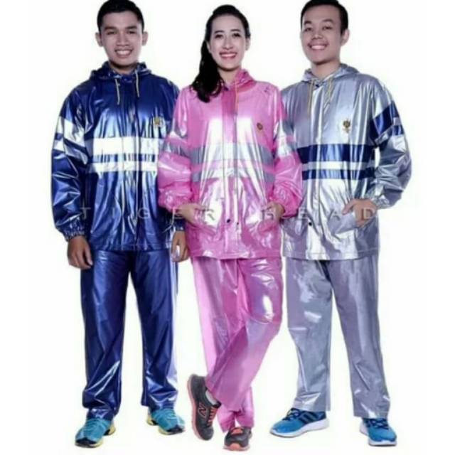 Setelan celana jas hujan tiger head