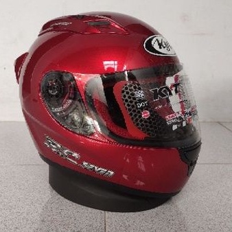 HELM KYT RC7 SOLID MAROON ORIGINAL | FULLFACE HELMET helmet original termurah | HELM TOURING