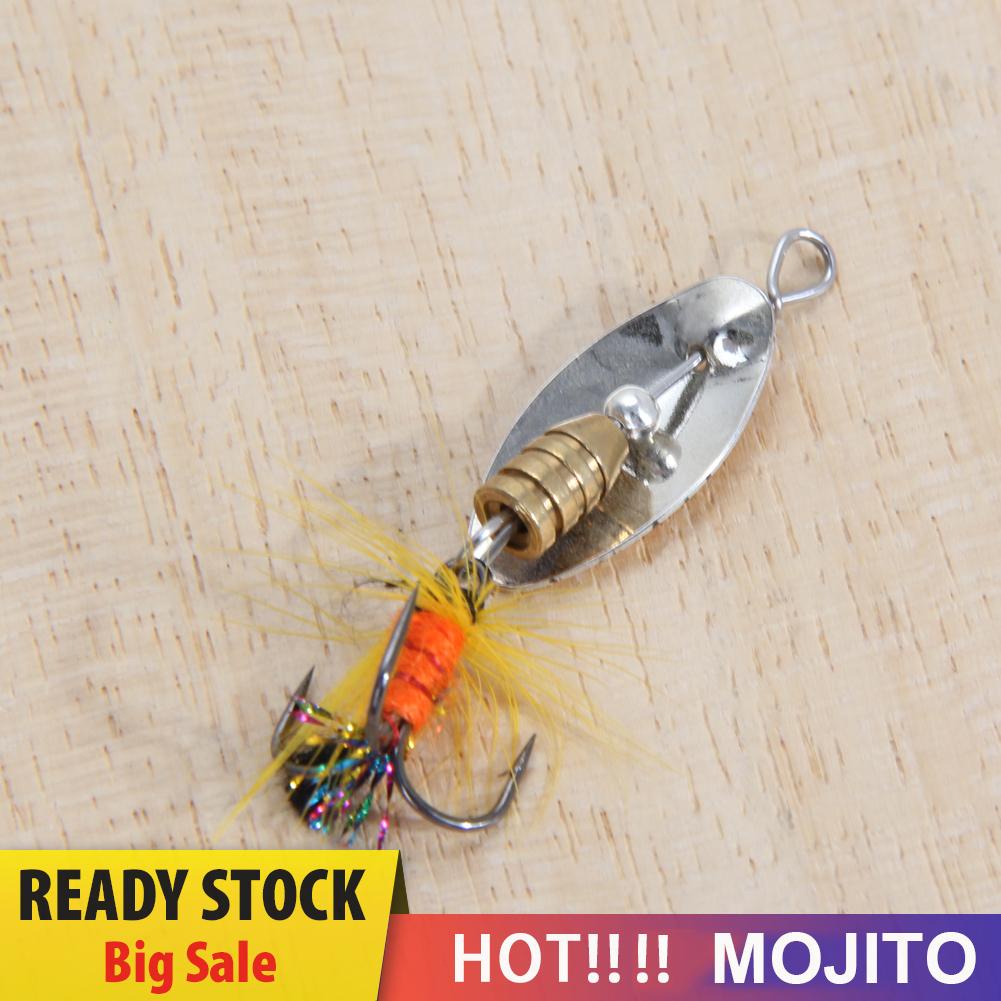 4 Pcs Umpan Pancing Hard Bait Bentuk Sendok Spinner Dengan Mata Kail