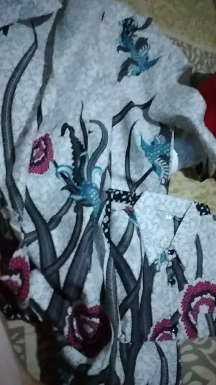 Batik Couple Keluarga Sania Ruffle Ori Ndoro Jowi Dnt Motif Bunga Burungmekar Modern Termurah Shopee