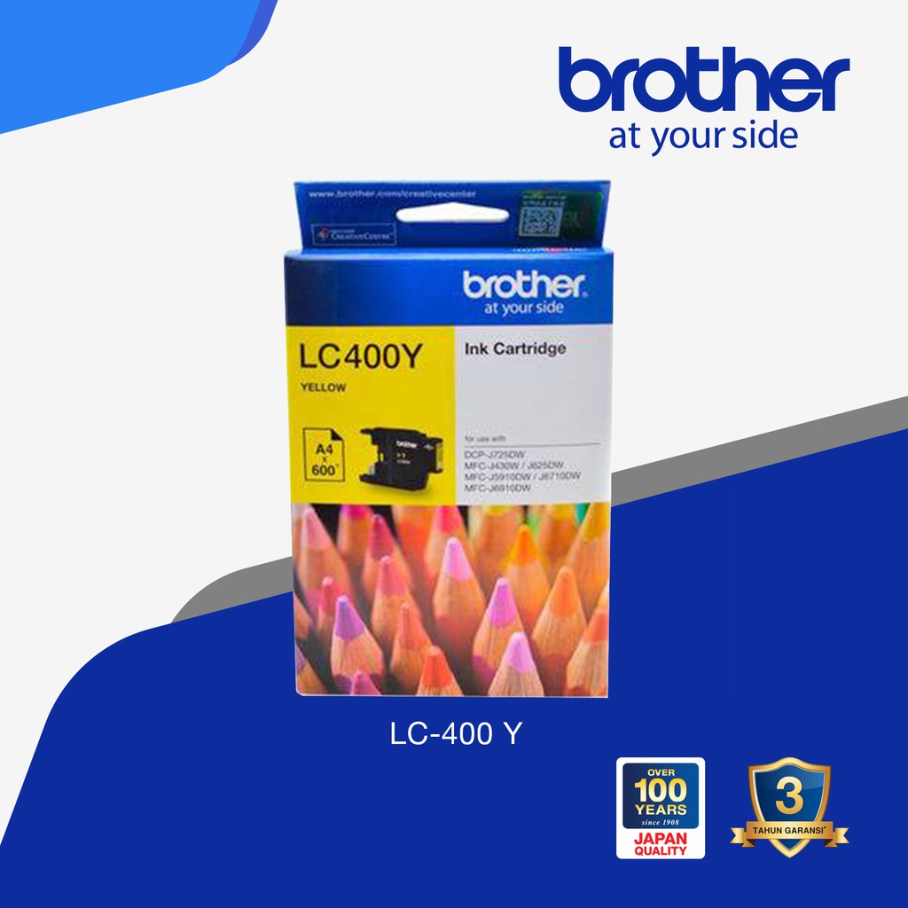 Tinta Brother LC-400 Ink Tinta Original Brother (Yellow)