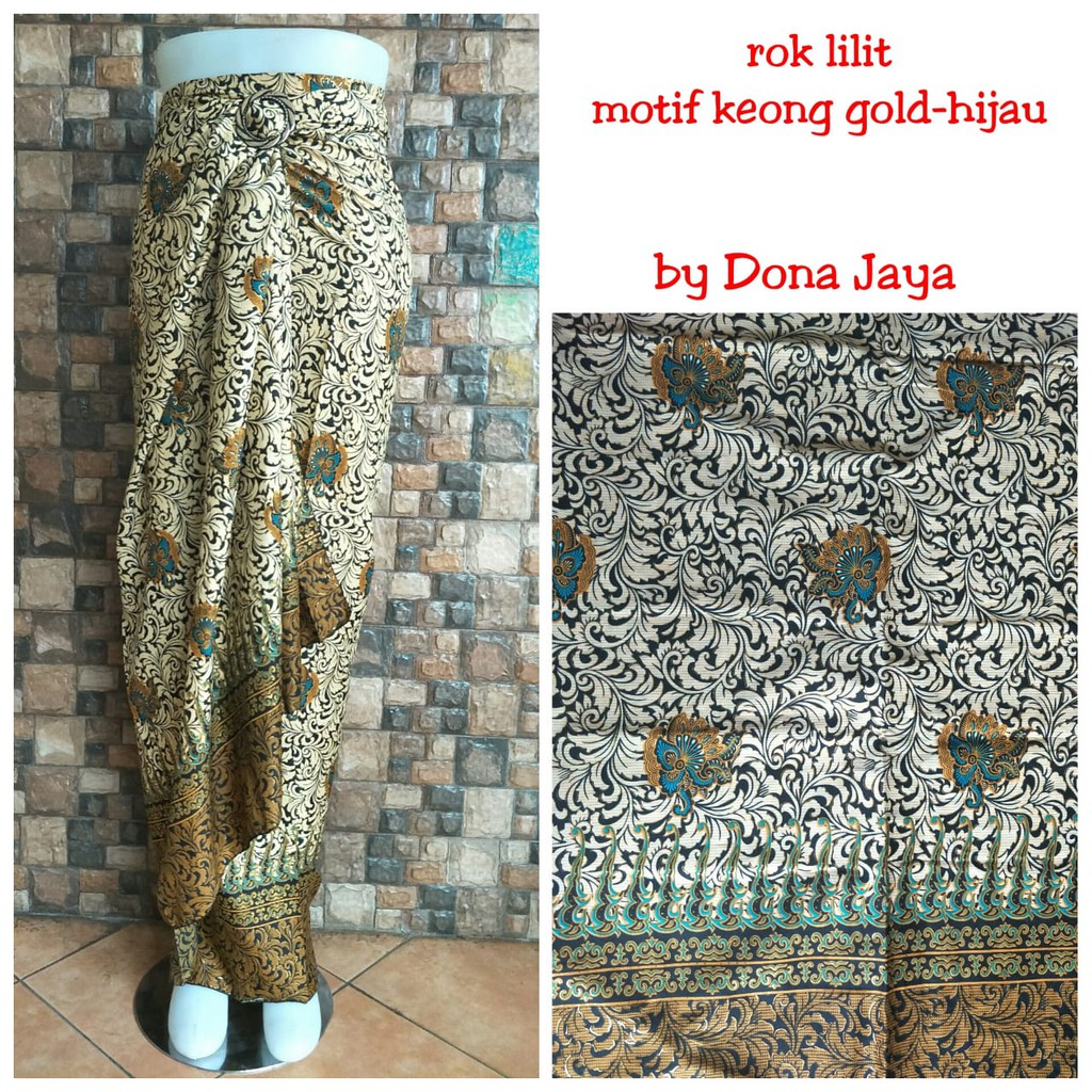 Fashion Batik Bawahan Kebaya Rok Lilit Bermotif Lilit