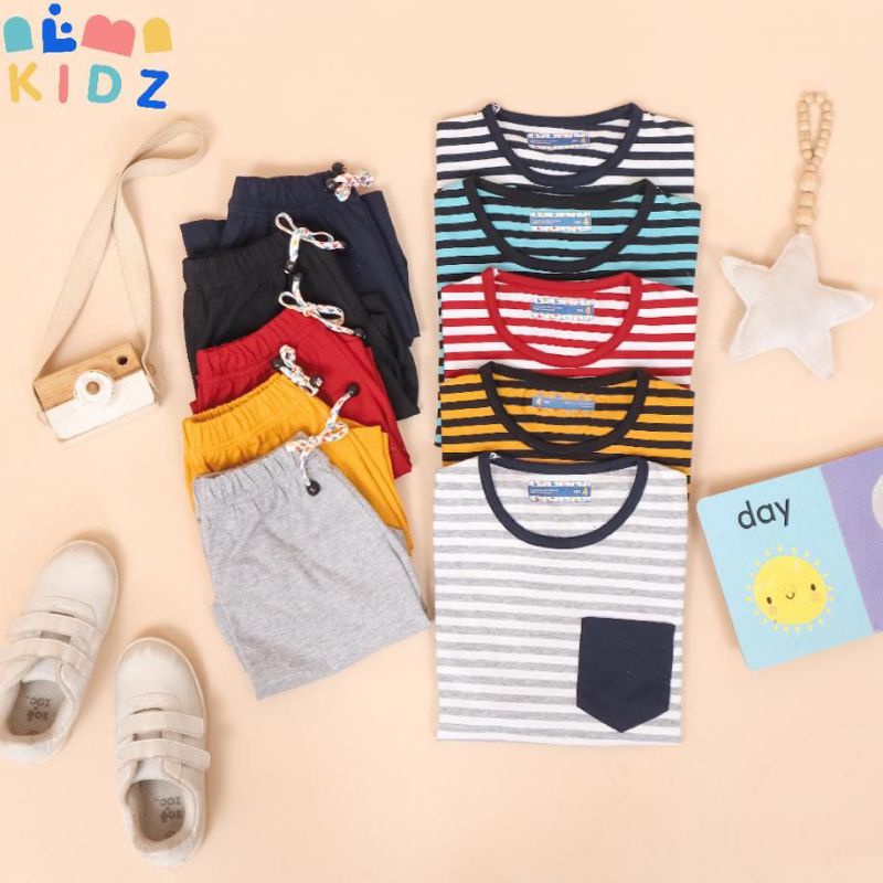 SET STRIPES UNISEX (1-8 TAHUN)