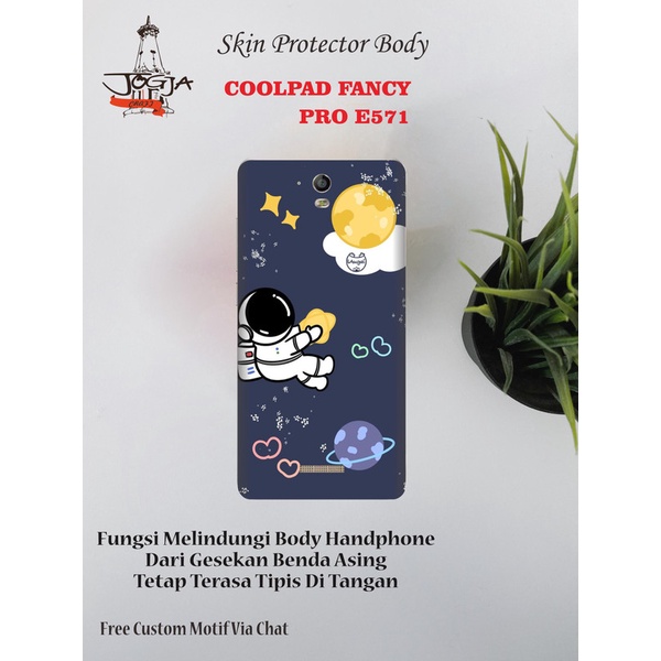 Dapat 2pcs Garskin HP Coolpad Fancy PRO E571 Motif astro - Free Custom Via Motif