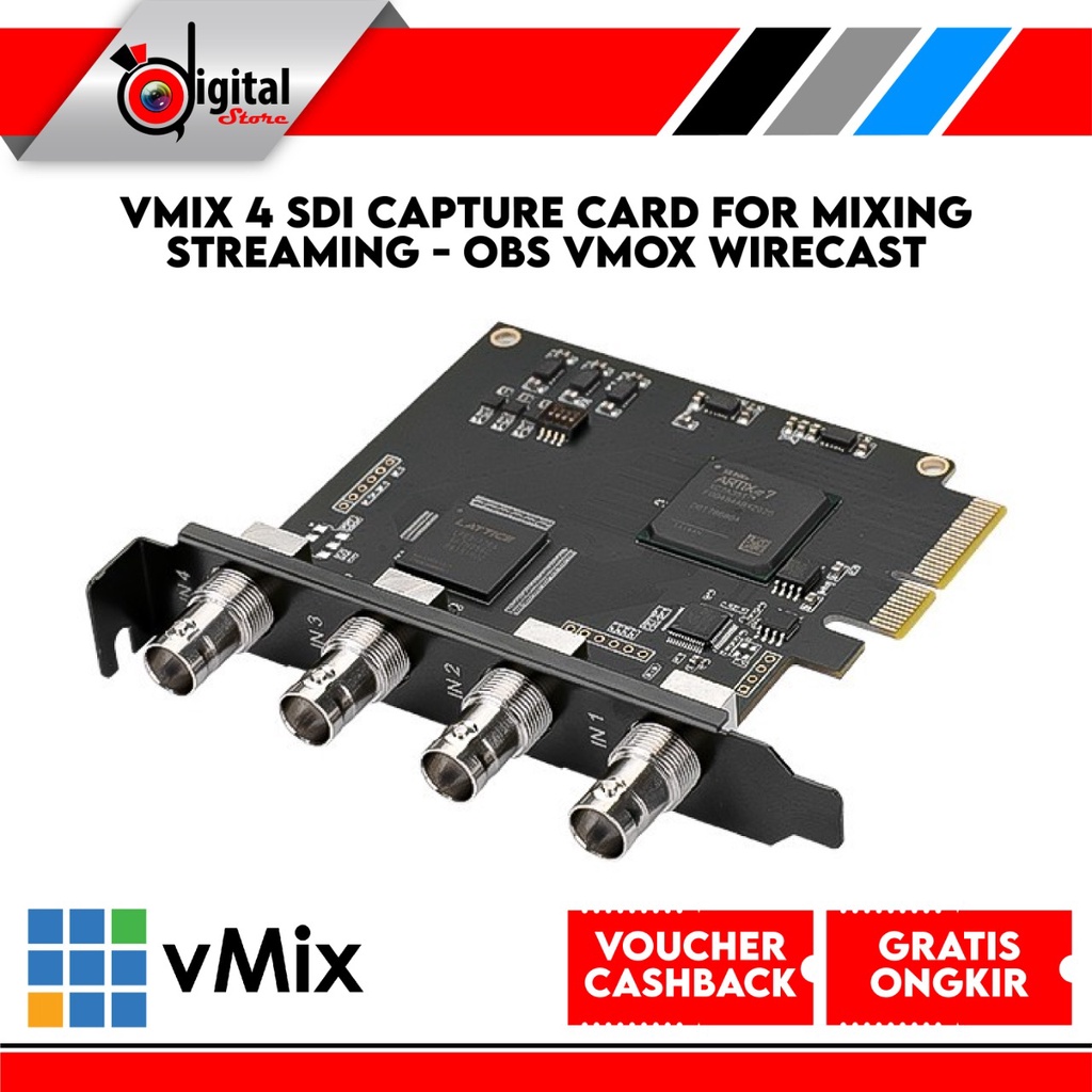 VMIX 4 SDI Capture Card for Mixing Streaming - OBS VMOX Wirecast