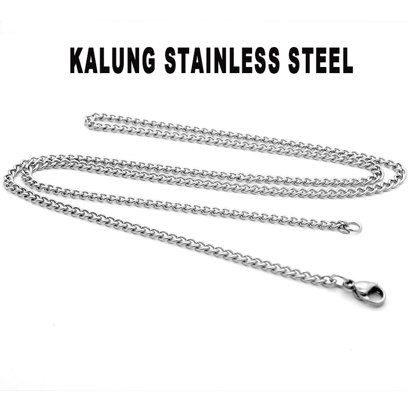 【Ready Stok】Kalung Titanium Anti Karat Aksesori Couple Kalung