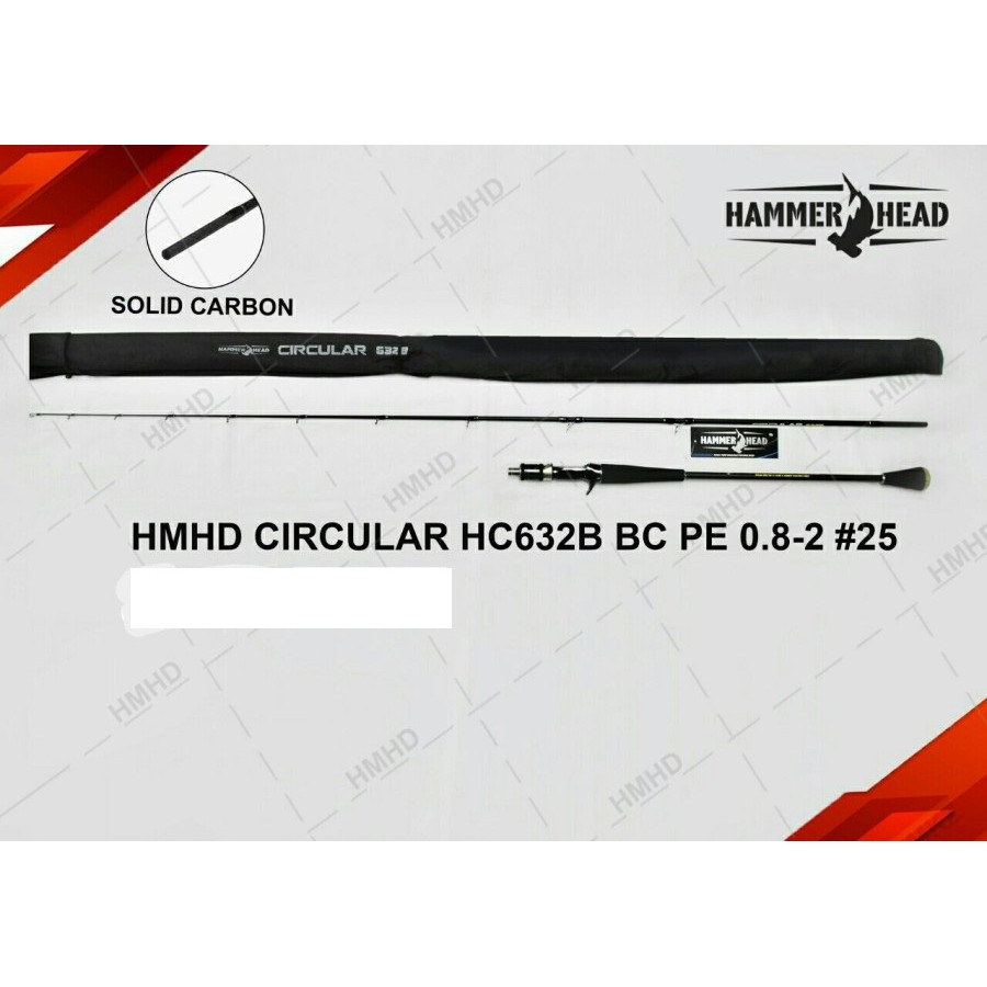 Joran Pancing HAMMERHEAD Circular HC632B Bait Casting PE 0.8-2.0 Murah