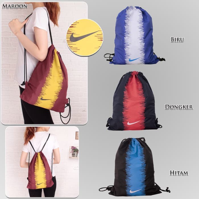 VAPORKNIT ransel Gymsack Drawstring Tas Serut nike vaporknit strike