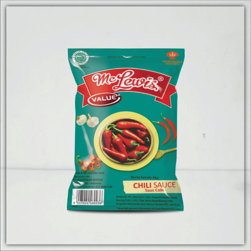 

Saus Sambal Mc Lewis Chili Sauce Value - 1Kg