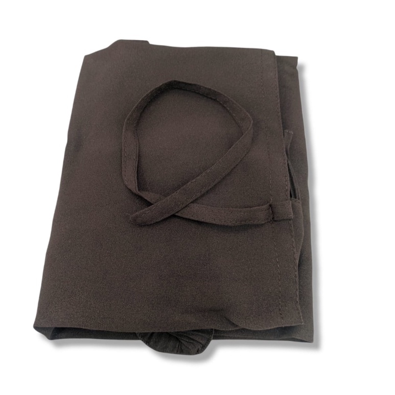 BERGO MARYAM TALI PLISKET DIAMOND PREMIUM || JILBAB INSTAN PLEATED DIAMON-COKLAT TUA