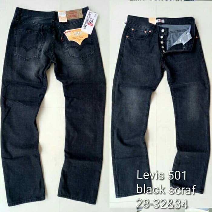 Celana Jeans Levis 501 Original Garmen Scraf Cakar / Impor USA