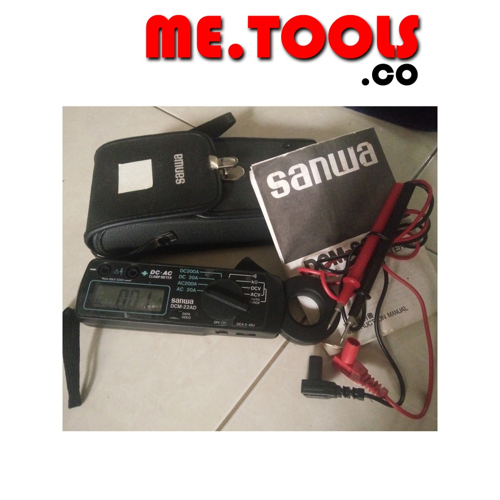 Sanwa Dcm-22Ad Digital Clamp Meter Ac/Dc 200A Dcm22Ad Original 100% Japan Ac Dc