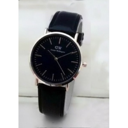WBS JAM TANGAN COUPLE FREE BATERAI ✅COD KULIT IMPORT GROSIR MURAH PREMIUM PRIA WANITA ANAK REMAJA DEWASA VINTAGE CASUAL QUARTZ DD003-PRIA HITAM PH