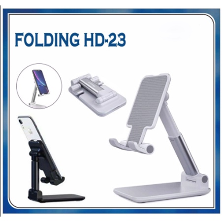 Folding Desktop HD-23 Phone Stand Holder Lipat Liftable Foldable HD23 Universal HP Tablet Tatakan di Meja Support L305 L 305