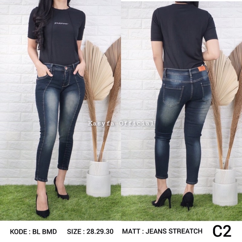 SERENA FRONT LINE CELANA JEANS 7/9 TULANG SIZE [27-38]