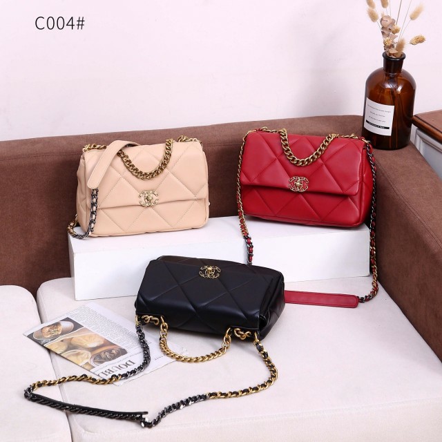 Tas Wanita Chanel 19 Flap Bag C004 Semi Premium