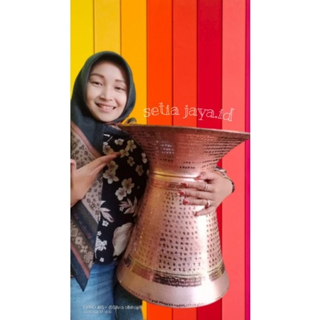 Seeng dangdang tembaga+ kukusan bambu asepan